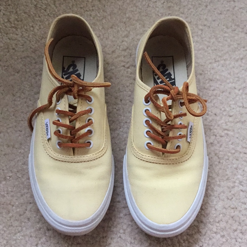 Women’s Authentic Vans Pastel Yellow
